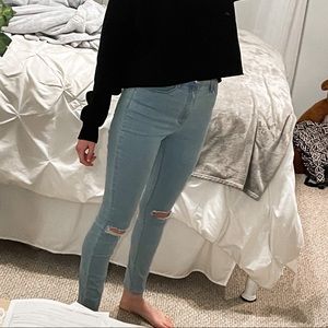 PacSun light blue skinny jeans